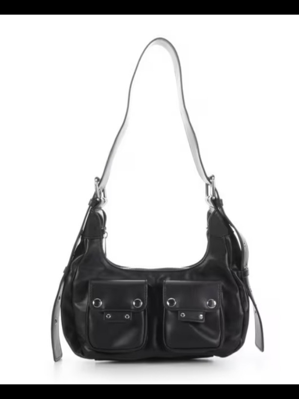 Olivia Miller Black 2-Pocket Handbag-NEW